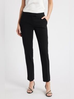 Theory Black Dress Pants - Slim Tailored Fit, Ibbey Admiral Crepe Pants
